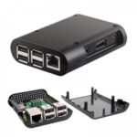 Case para Raspberry Pi 3 B e B+ em ABS Preto