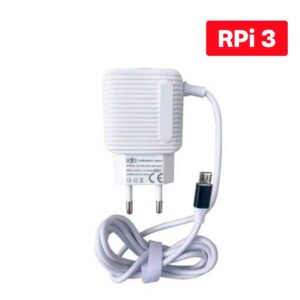 Fonte Bivolt para Raspberry Pi3 B E B+ (Branca) Fonte Bivolt para Raspberry Pi3 B E B+ (Branca)