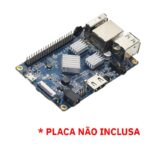 Case P/ Orange Pi PC ou Pi Pc Plus + Cooler E Dissipadores