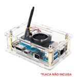 Kit com Case + Cooler + Dissipadores para Orange Pi 4 LTS