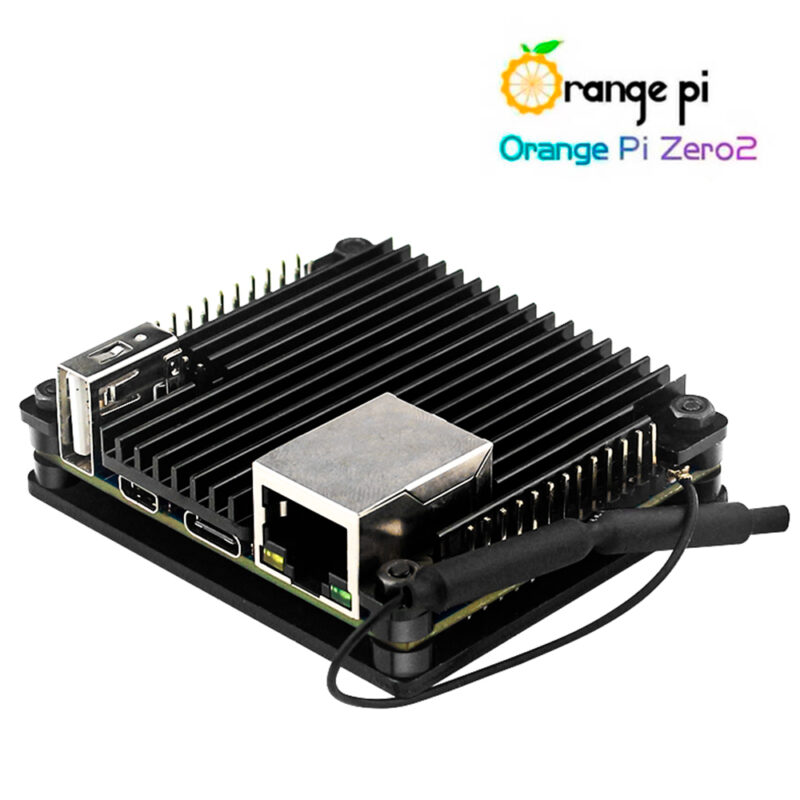Case em Alumínio c/ dissipação de calor e refrigeração passiva p/ Orange Pi Zero 2