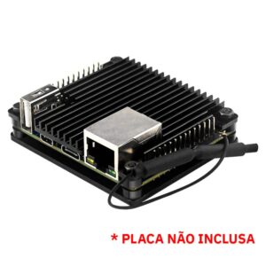 Case em Alumínio c/ dissipação de calor e refrigeração passiva p/ Orange Pi Zero 2