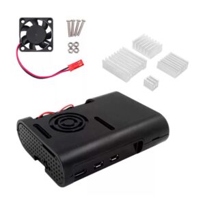 Case + Cooler Fan e Dissipadores para Raspberry Pi 5