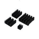 Dissipadores de Calor em Alumínio para Raspberry Pi 5 (4 Unid)