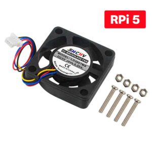 Ventilador Cooler Fan com 4 Pinos PWM p/ Raspberry Pi 5 Ventilador Cooler Fan com 4 Pinos PWM p/ Raspberry Pi 5