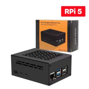 Case Geekworm 579-V3 para Raspberry Pi 5 | Compatível com PCIe M.2 NVMe SSD Shield Top X1001, X1003, X1000, X1004, X1015 & Active Cooler Case Geekworm 579-V3 para Raspberry Pi 5 | Compatível com PCIe M.2 NVMe SSD Shield Top X1001, X1003, X1000, X1004, X1015 & Active Cooler