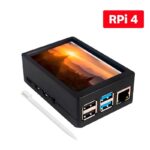Tela Display Touch Screen 3.5 pol. p/ Raspberry Pi 4 + Case