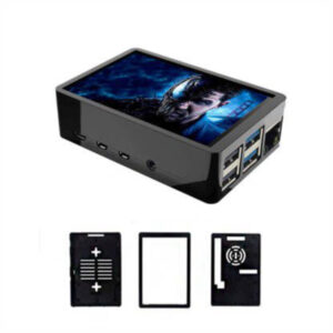 Tela Display Touch Screen 3.5 pol. p/ Raspberry Pi 4 + Case