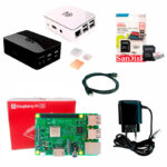 Kit Raspberry Pi 3 Model B c/ Case, Fonte 5V e Dissipadores
