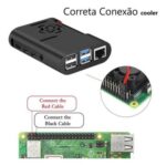 Kit Raspberry Pi 4 8GB c/ Case, Cooler, Fonte 5v e Dissipadores