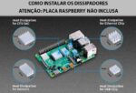Kit Raspberry Pi 4 8GB c/ Case Oficial, Fonte 5v e Dissipadores