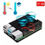 Kit Raspberry Pi 4 4GB c/ Case Alumínio c/ Duplo Cooler Fan e Fonte Oficial