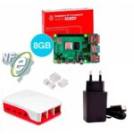 Kit Raspberry Pi 4 8GB c/ Case Oficial, Fonte 5v e Dissipadores