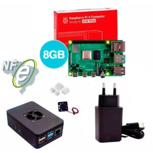 Kit Raspberry Pi 4 8GB c/ Case Oficial, Fonte 5v e Dissipadores
