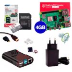 Kit Raspberry Pi 4 4GB c/ Case, Cooler, Fonte, Adpt Micro HDMI + 64GB