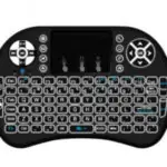 Mini Teclado Luminoso Wireless com Mouse Touch Integrado
