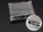 Case Transparente + Tela Display LCD 3.5 com Touch para Raspberry Pi 3 B e B+