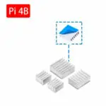 Kit de Dissipadores de Calor para Raspberry Pi 4 (4 Unid.)