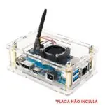 Kit com Case + Cooler + Dissipadores para Orange Pi 4 LTS