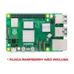 Case + Cooler Fan e Dissipadores para Raspberry Pi 5