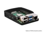 Case Oficial Raspberry para Pi4 Pi 4 ( Preta)