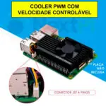 Refrigerador de Alumínio GeeekPi Armor Lite V5 para Raspberry Pi 5