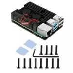 Kit Raspberry Pi 4 8GB c/ Case Alumínio c/ Duplo Cooler Fan e Fonte 5v