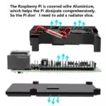 Kit Raspberry Pi 4 8GB c/ Case Alumínio c/ Duplo Cooler Fan e Fonte 5v