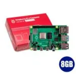 Kit Raspberry Pi 4 8GB c/ Case, Cooler, Fonte 5v e Dissipadores